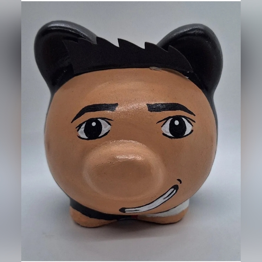 Custom Handmade Cristiano Ronaldo Juventus Pig Piggy Bank